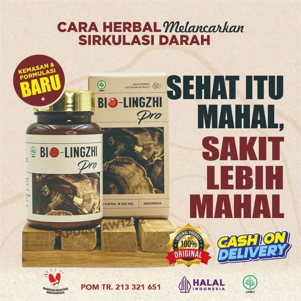 Bio Lingzhi Pro Asli 100% Original Untuk Kesehatan Ginjal BPOM  Terlaris By Herbologi