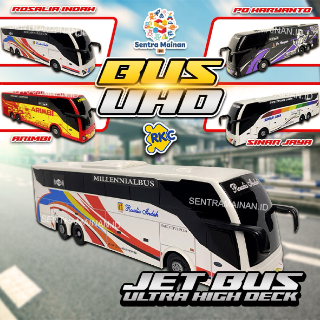 (Burqyu) SENTRA Mainan Bus Modifikasi Tronton Uhd Rkc Livery Arimbi / Po Haryanto / Rosalia Indah / 
