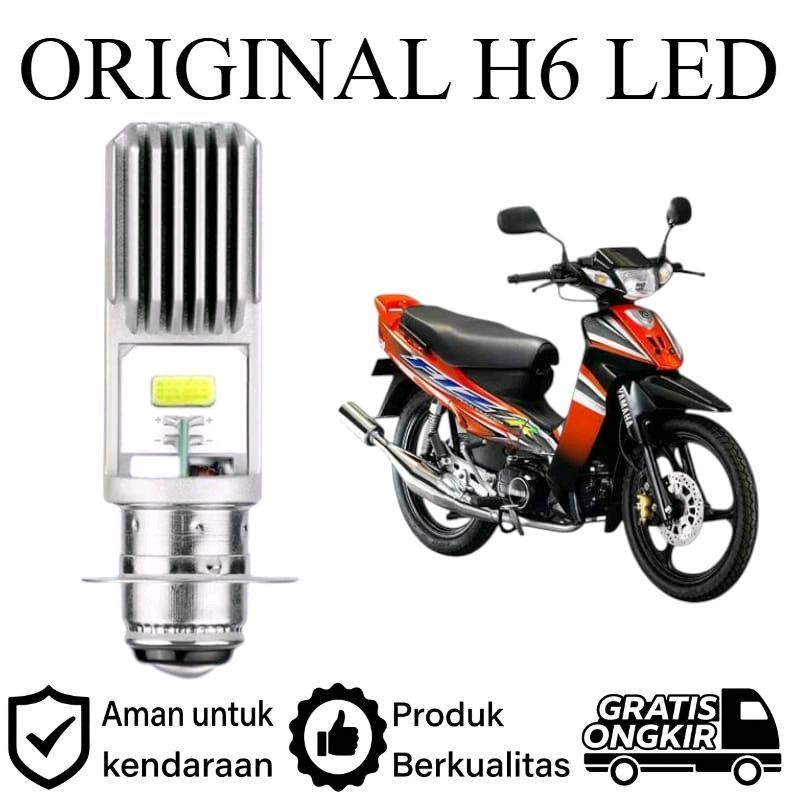 ORIGINAL 1pcs Lampu depan LED H6 COB motor Yamaha F1z F1ZR Lie Cheng