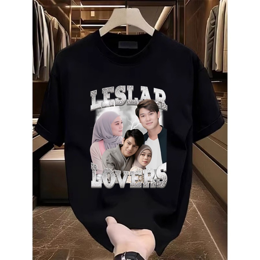 [COD]Premium Bandar Kaos Leslar Lovers - Baju Vintage Bootleg Lesti & Rizki Billar - T-Shirt Vintage