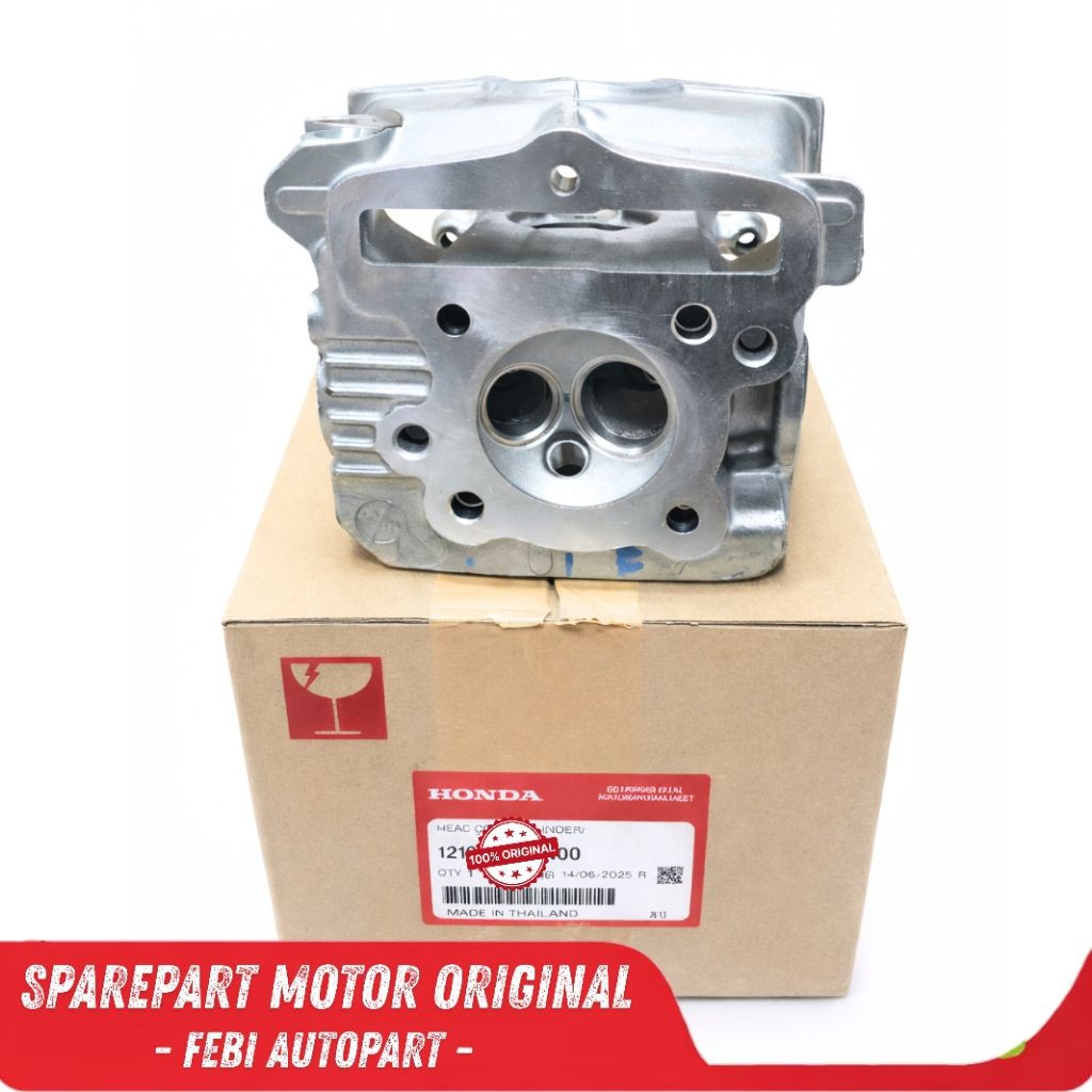 CYLINDER HEAD / DEKSEL BEAT LED DELUXE BEAT STREET K1A |  SCOOPY K2F | GENIO [12200-K0J-N00] Origina