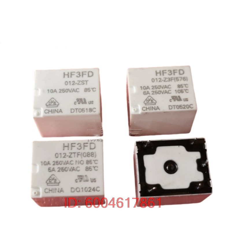 10 teile/los HF3FD-012-ZTF(676)  RELAY HF3FD 012-ZTF 12VDC 10A DIP-5 HF3FD-012-Z3F HF3FD-012-ZST HF3
