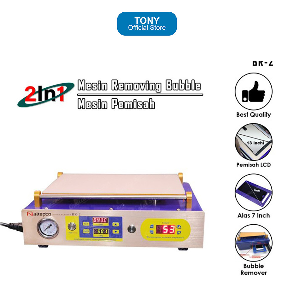 Mesin Separator NEPTO BR-2 - 2 In 1 Bubble Remover & LCD Separator - NEPTO BR-2