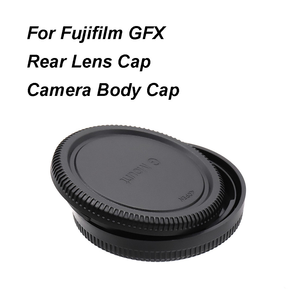 For Fujifilm GFX mount Lens Rear Cap or Camera Body Cap or Cap Set Plastic Black Lens Cover Lid for 