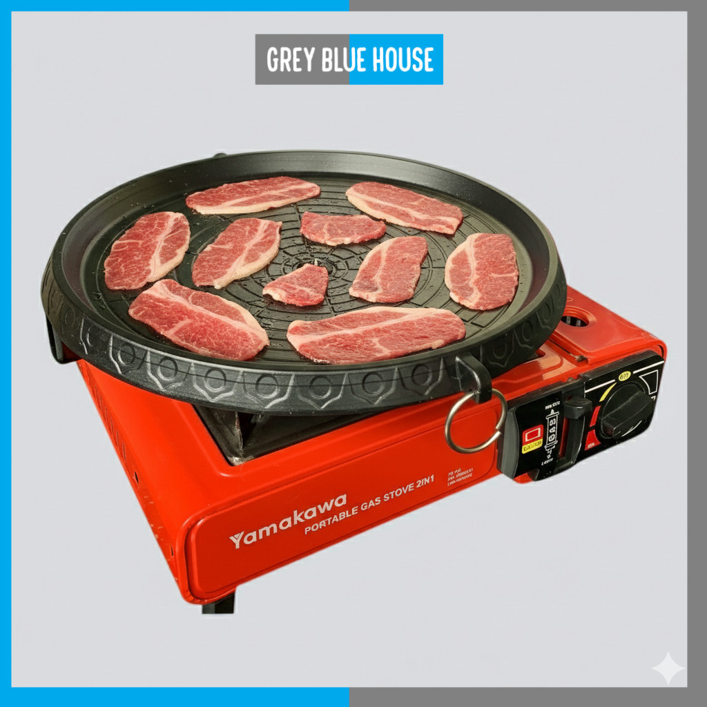 Alat Panggang BBQ Bulat TD 32cm - Panggangan Sate, Sosis & Steak Praktis