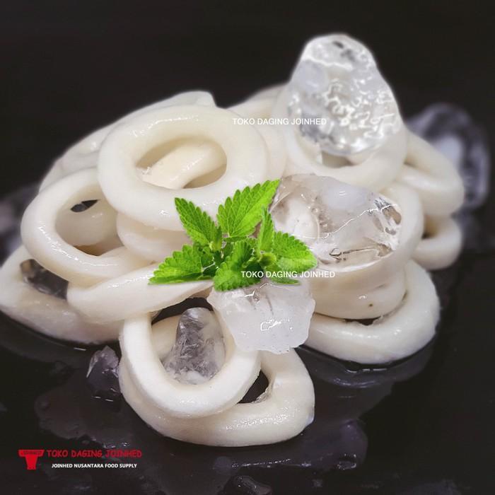 CUMI BEKU RING DAN FLOWER FROZEN SQUID 1KG - Cumi Ring