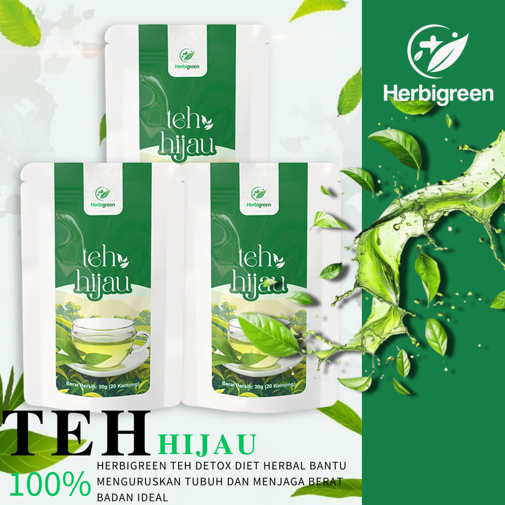 [3 Pcs] HERBIGREEN Pelangsing Penurun Berat Badan Perut Buncit Cepat Bpom  Obat Diet Bpom Ori Dan Am