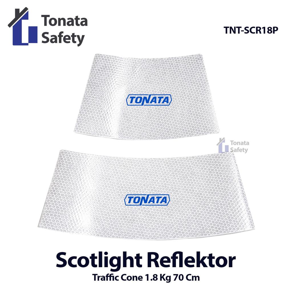 Scotlight Reflector Traffic Cone Tonata 1.8 Kg 70 Cm - Putih / Scotlight Reflector Traffic Cone Tona