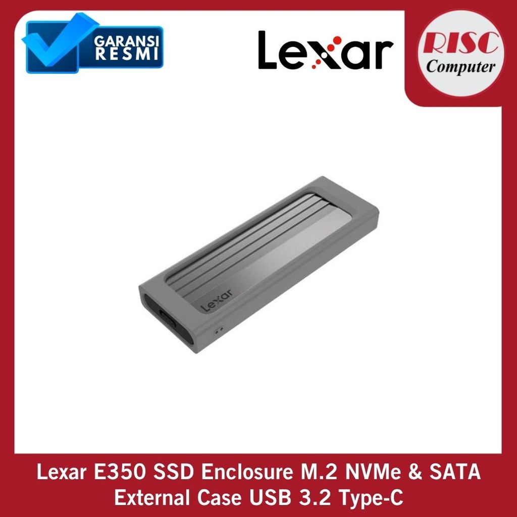 Lexar E350 SSD Enclosuure Removable Casing M.2 NVMe & SATA External Case USB 3.2 Type-C