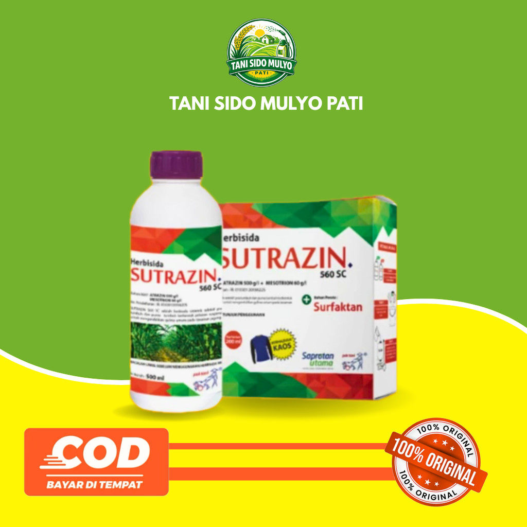 Herbisida Sistemik Sutrazin 560SC Kemasan 500 ML