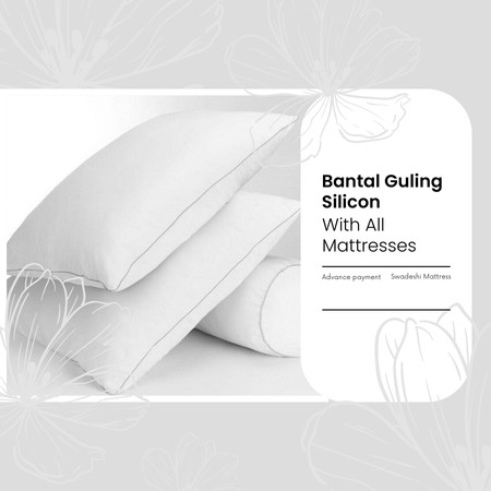 Bantal Guling Full Silicon - Bantal & Guling Dewasa Super Empuk