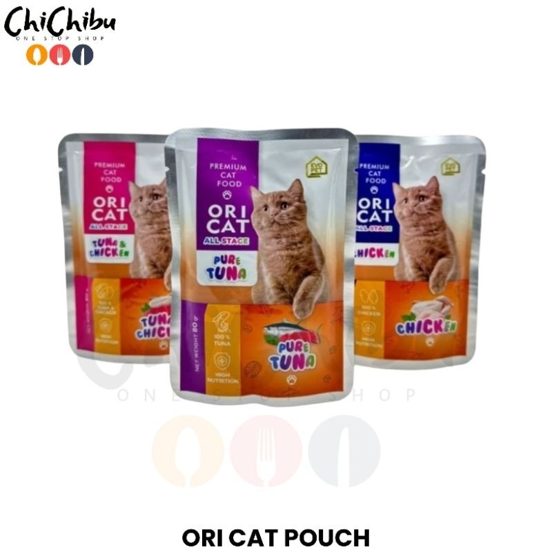 ORICAT POUCH WET FOOD 80 GRAM - MAKANAN KUCING BASAH