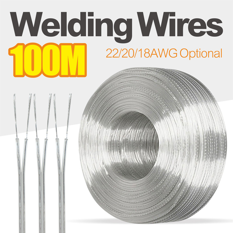 100M LED Neon Light Weg Silver 22/20/18AWG 2Pin Auo LED Lighting Electronic Toy ulated Electric Wire