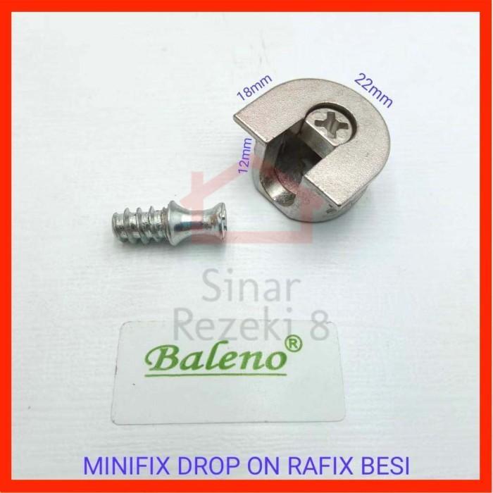 Minifix Drop On Rafix Besi Baut Knock Down Skrup Sekrup Casing Socket