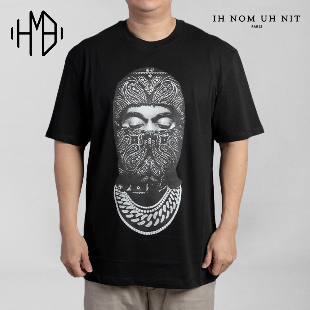 Ih Nom Uh Nit T-Shirt Paisley Mask Tee 100% Authentic