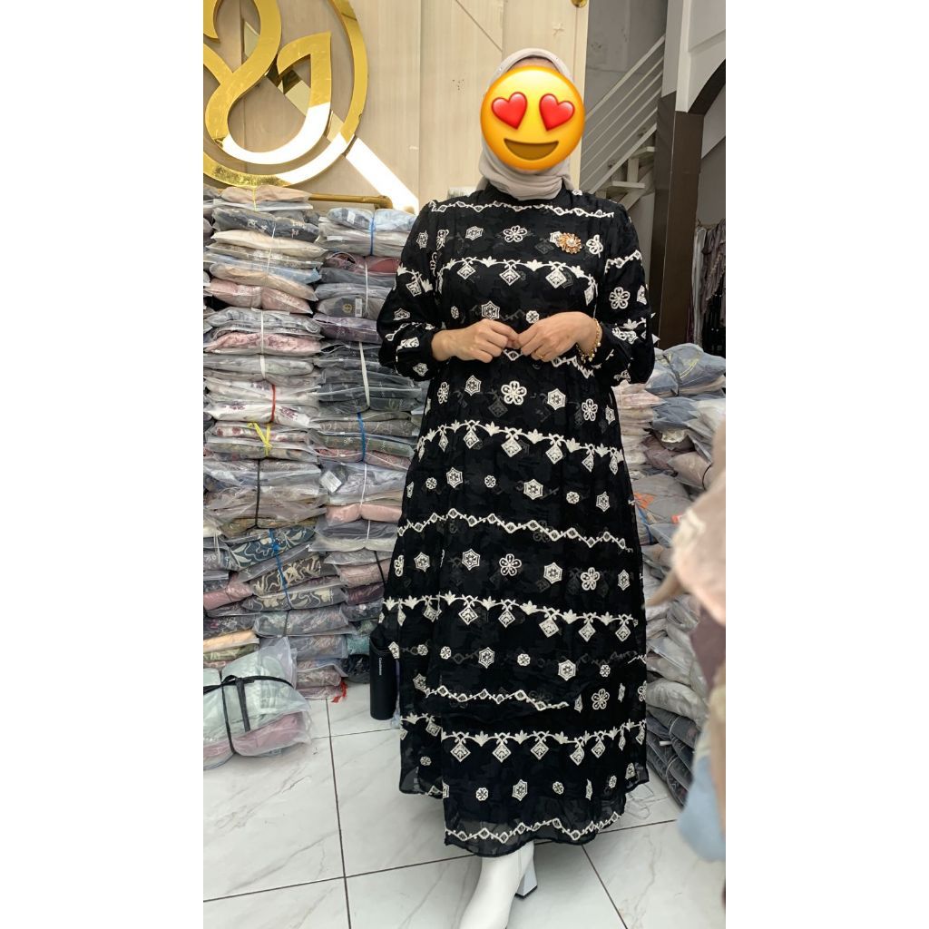 JIELS SHOP 077 GAMIS TERBARU NN-220 SARI FASHION