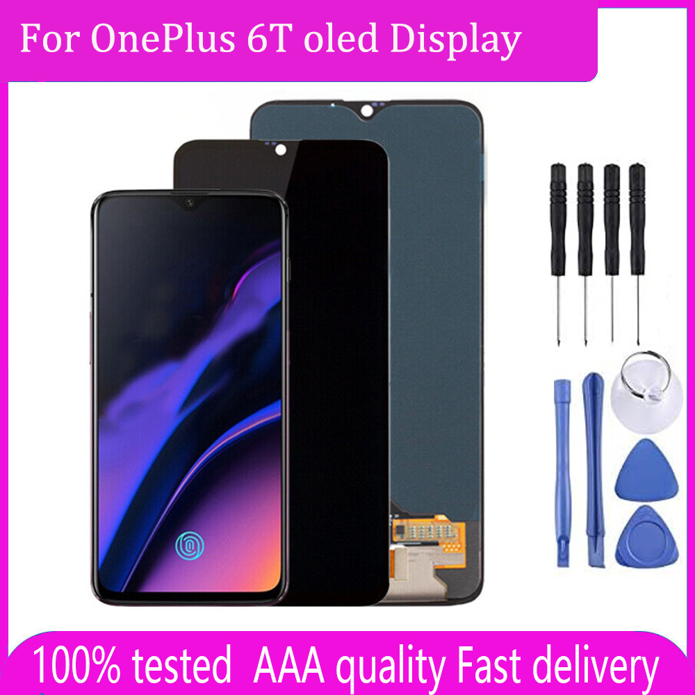 Super OLED For OnePlus 6T OLED splay A6010 A6013 LCD splay Tou Screen gitizer Assembly Replacement P