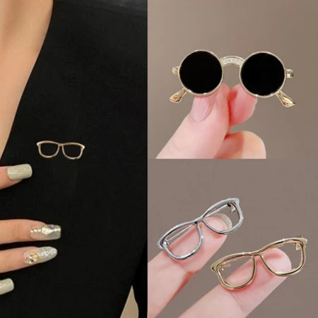 COD Bros Kacamata Hitam Vintage Bros Jilbab Mini Unik Bros Kecil Korea Yang Lucu Gaya Busana Jepang 