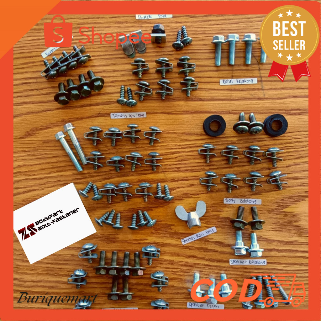 Promo Baut Mio Motor/ Baut Body Motor Mio Smile Mio sporty/Baut Lengkap Mio Sporty / Mio Smile Mio L