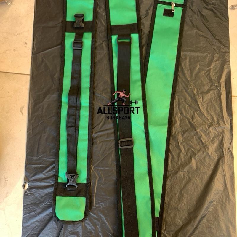 Tas Toya dan Golok Sarung Toya Golok Lengkap Warna Hijau Praktis untuk Latihan dan Pertandingan Boxi
