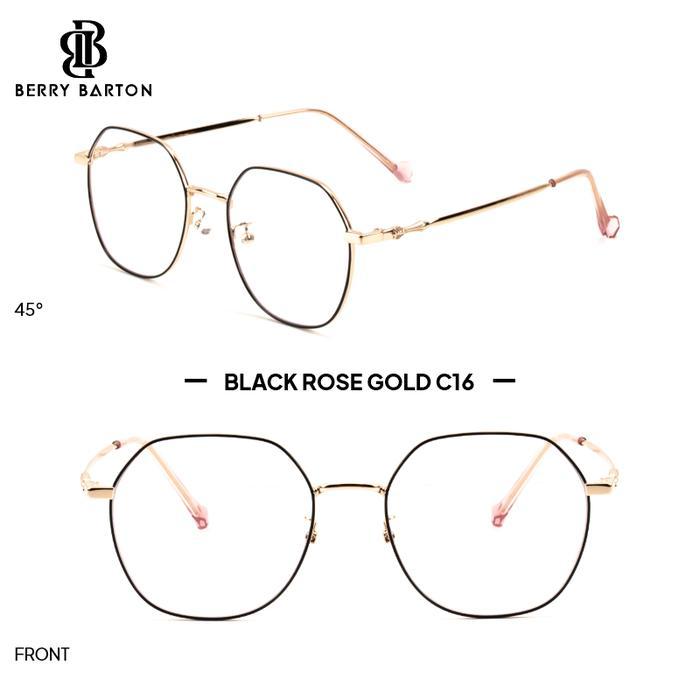 Berrybarton Kacamata Minus Anti Radiasi Frame Titanium Elastis Trendy 89015 Anti Blueray Photocromic