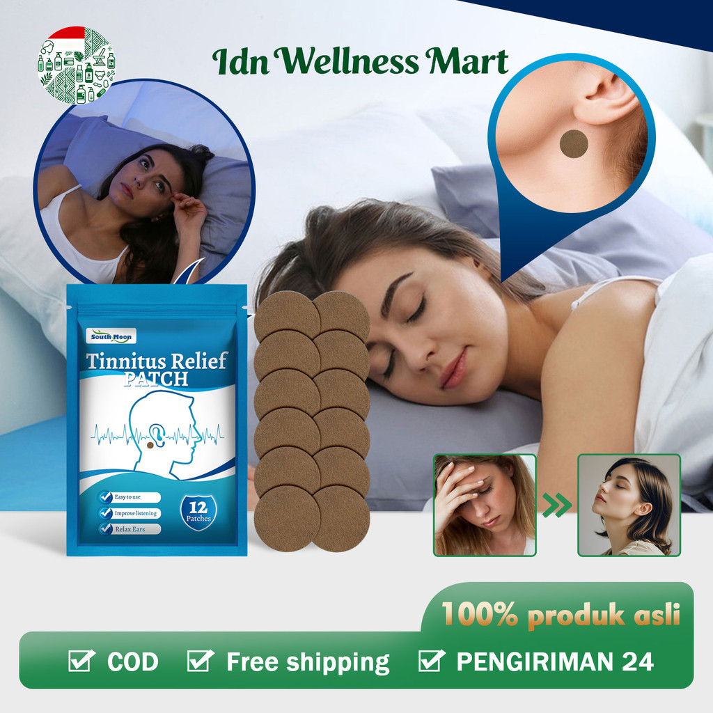 South Moon Koyo Telinga Berdengung 12pcs Tinnitus Relief Patch Obat Tinnitus Patch Tinnitus Patch Mo