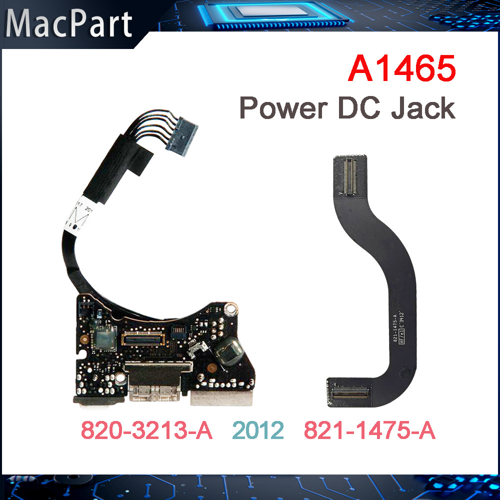 Original I/O USB Auo Board Power DC-IN Jack 820-3213-A Cable 821-1475-A For Macbook Air 11" A1465 20