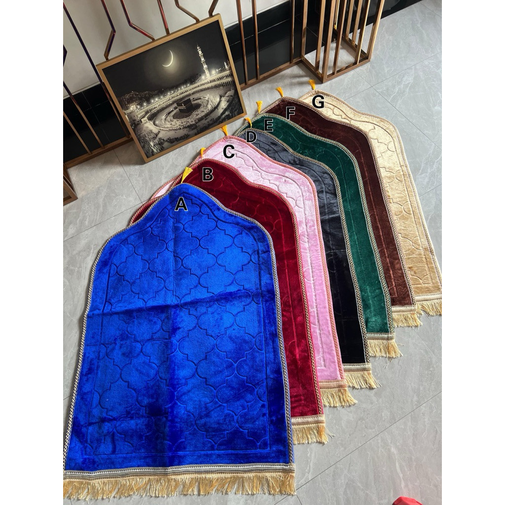 SAJADAH QUBA PREMIUM Anti Slik Sajadah Premium Lebaran RUMAH GAMIS SURABAYA