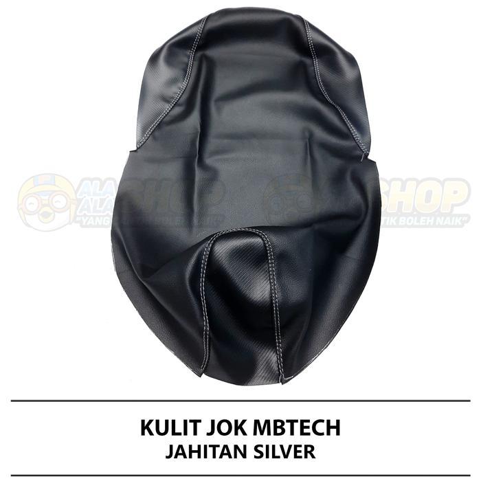 Sarung / Kulit Jok Motor MBTech Original MB Tech Riders - JAHITAN SILVER, BEAT KARBU/FI