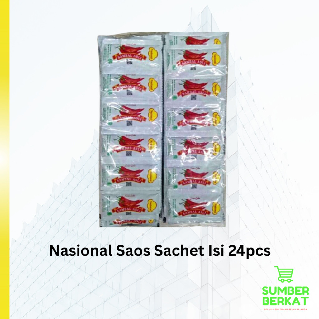Nasional Saos Sambal Sachet Pak Isi 24 Pcs - JB