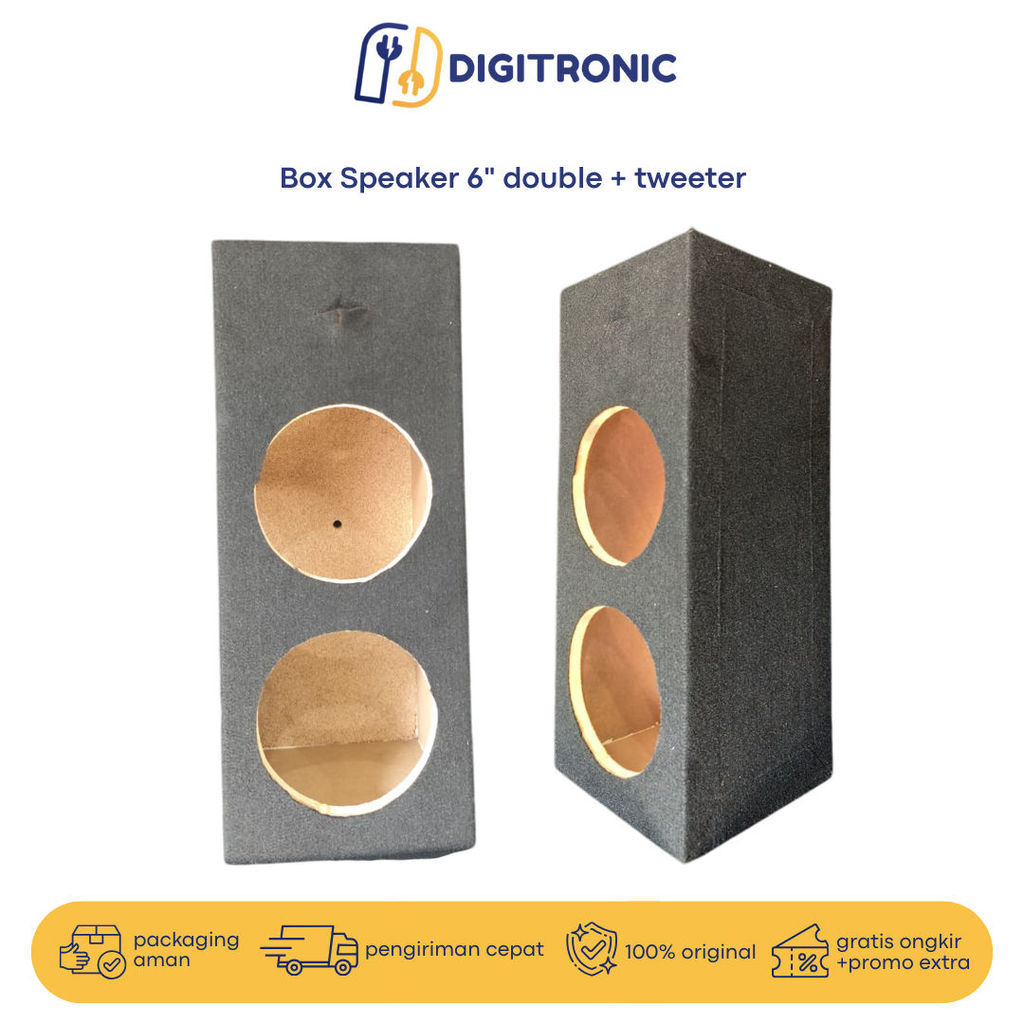 Box Speaker 6" double + tweeter