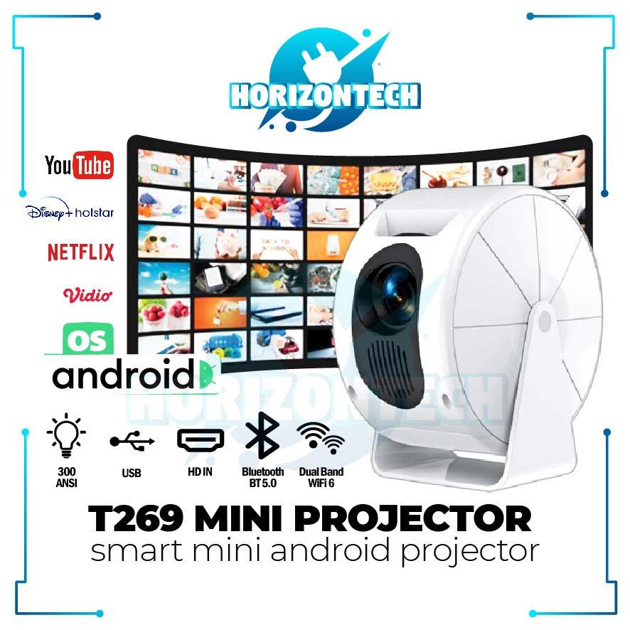 Proyektor Mini T269 Android Home Theater Full HD
