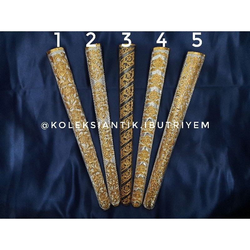 Pendok Keris Bunton Silih Asih Emas Perak