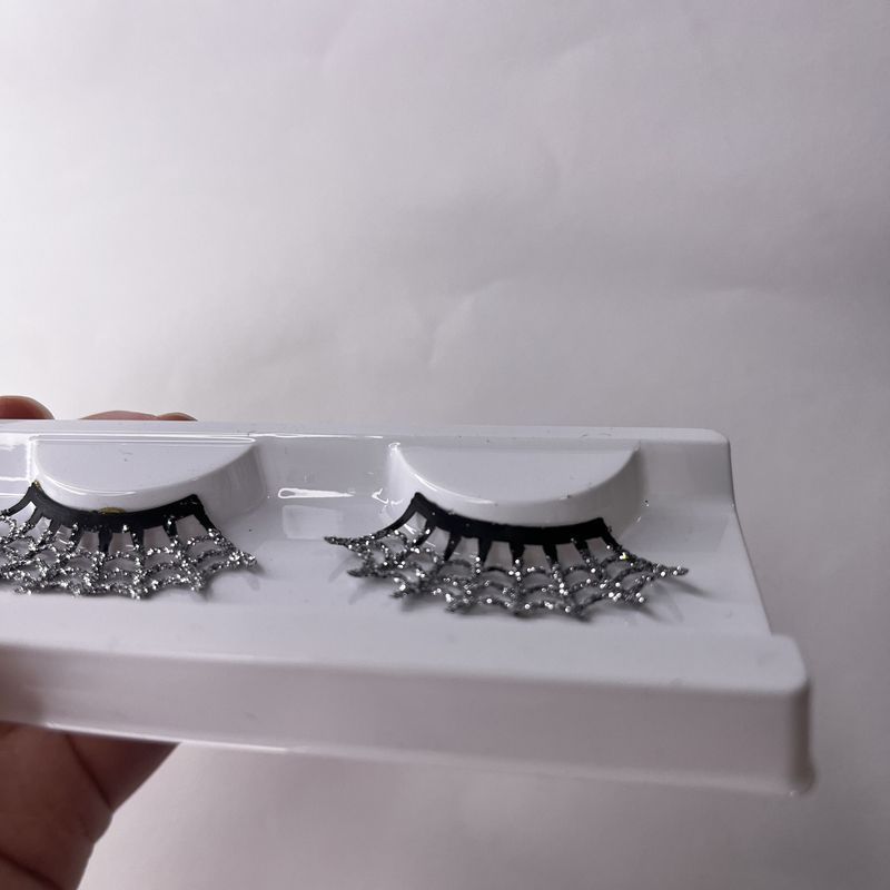 Colorful False Eyelashes Barbie Eyelashes Exaggerated Dense Glitter Sequin Eyelashes