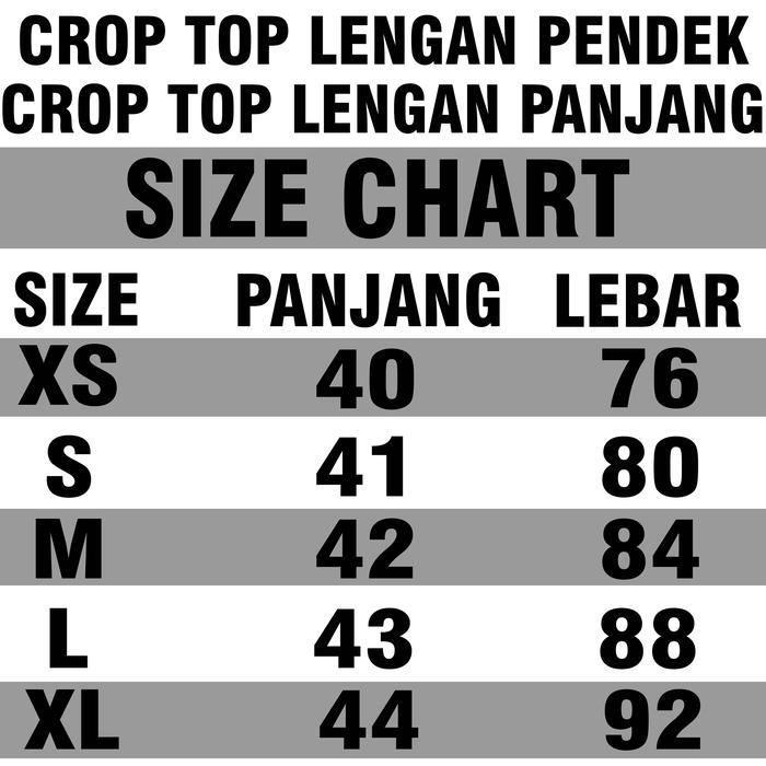KAOS CROP TOP TEE / KAOS CROP TOP / T SHIRT CROP TEE / CROP LENGAN PENDEK / CROP TOP LENGAN PANJANG 