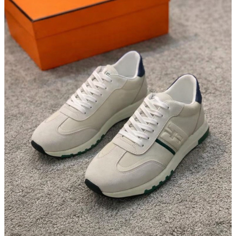 SNEAKERS PRIA BRANDED TERBARU PUTIH MIX HIJAU SEPATU SPORT RUNNING SANTAI TERLARIS PRIA WANITA MASA 