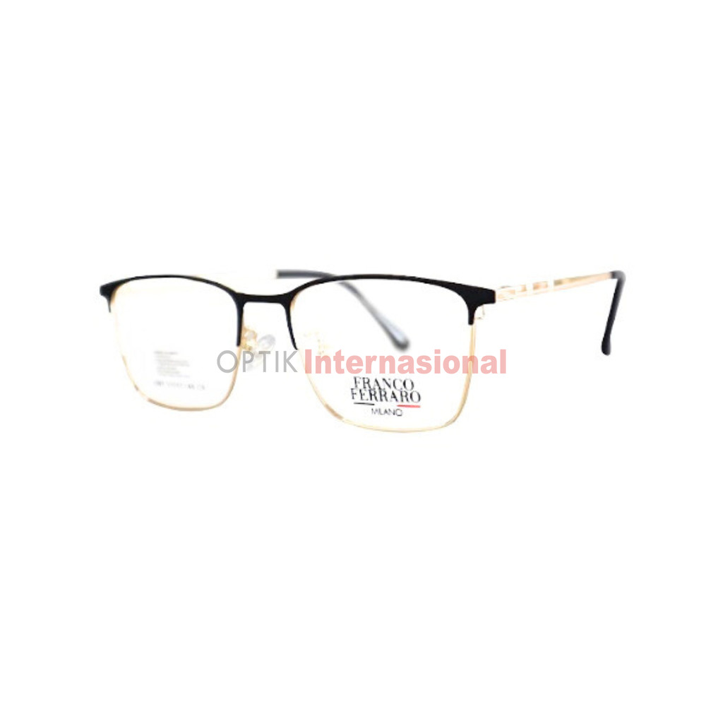 FRANCO FERRARO MILANO 6151 Frame Kacamata Branded Italy Original Unisex Free Lensa Minus Berkualitas
