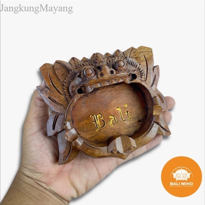 A Asbak Barong Bali - Asbak Ukir Bali - Asbak Kayu - Asbak Kayu - murah