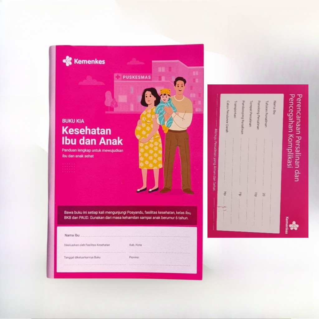 Buku KIA 2024/2025 (Buku Kesehatan Ibu dan Anak) buku kia terbaru buku ibu hamil buku pink
