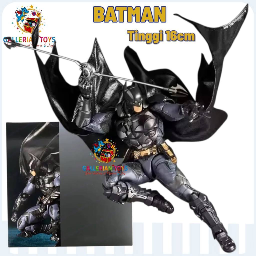 KOLEKSI Yamaguchi Revoltech Batman Arkham Knight Ver. Anime Action Figures Collection Figure