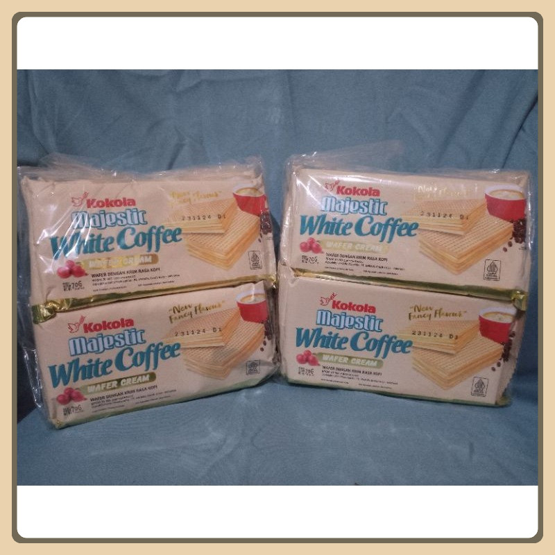 Bagusaw17 Wafer Majestic White Coffee Kokola 70 Gr