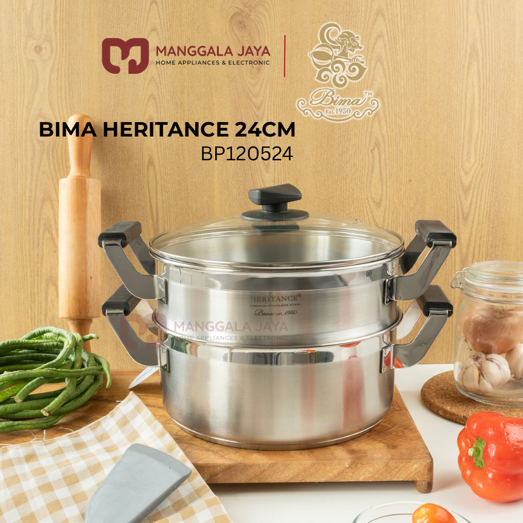 Bima Heritance Panci Kukus Stainless Steel 24 cm BP120524