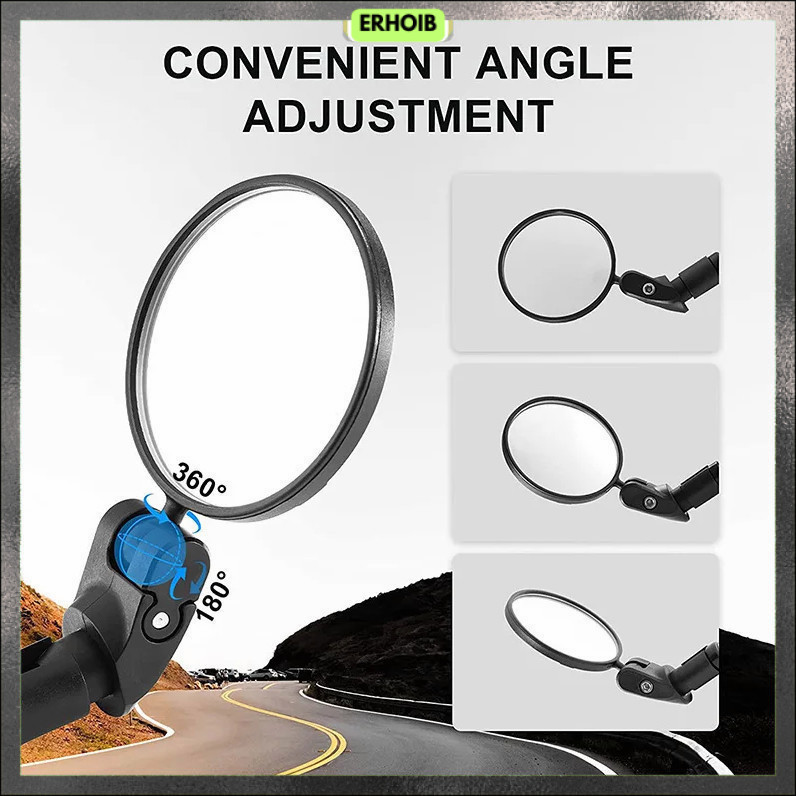 Kaca Spion Sepeda Bike Rearview Mirror Foldable Convex 1 Pair - YT05