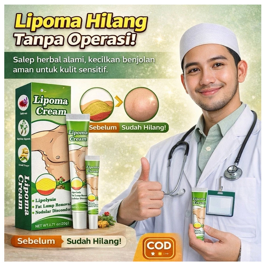 LIPOMA CREAM 100% ORIGINAL SALEP LIPOMA SALEP BENJOLAN OBAT BENJOLAN LIPOMA KRIM OBAT BENJOLAN