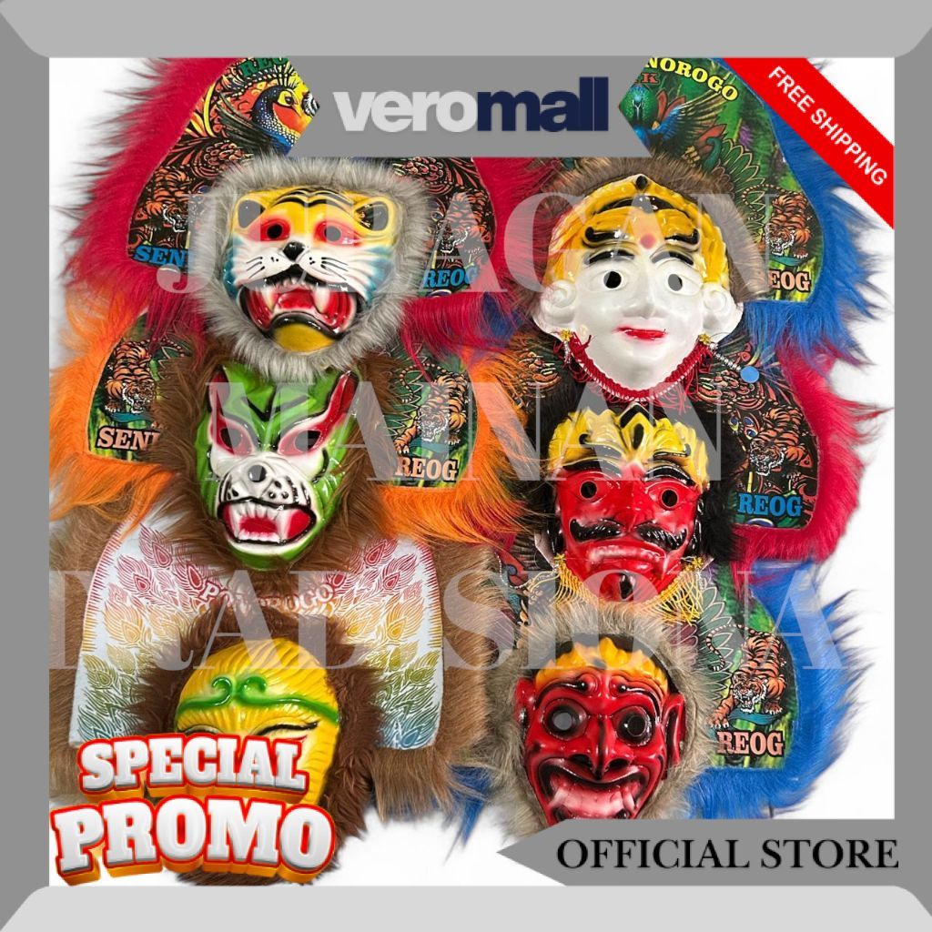 MAINAN TRADISIONAL TOPENG REOG ANAK / MAINAN TOPENG REOG SC