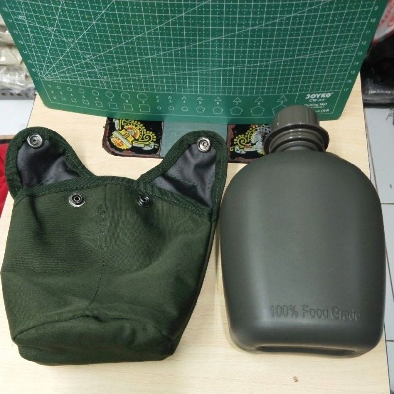 PEPLES HIJAU ARMY VEPLES TEMPAT AIR MINUM DIKLAT