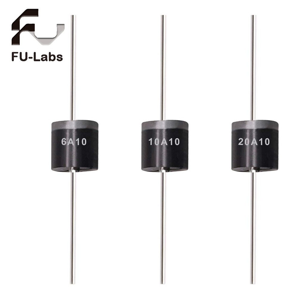 10pcs/set Dioda Penyearah 10A10 6A10 20A10AMP PENYEARAH SILIKON Dioda Penyearah R-6