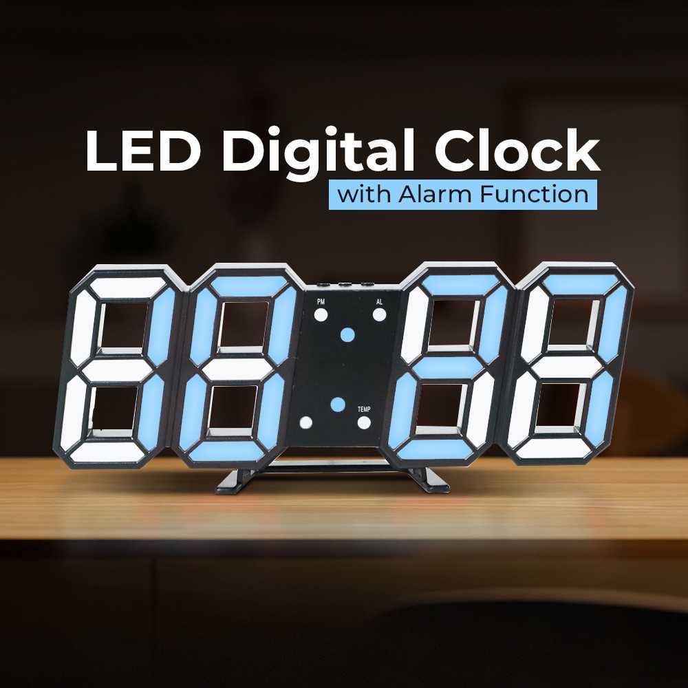 CAS - W&G Jam Meja LED Modern Digital Clock with Alarm Function - H211