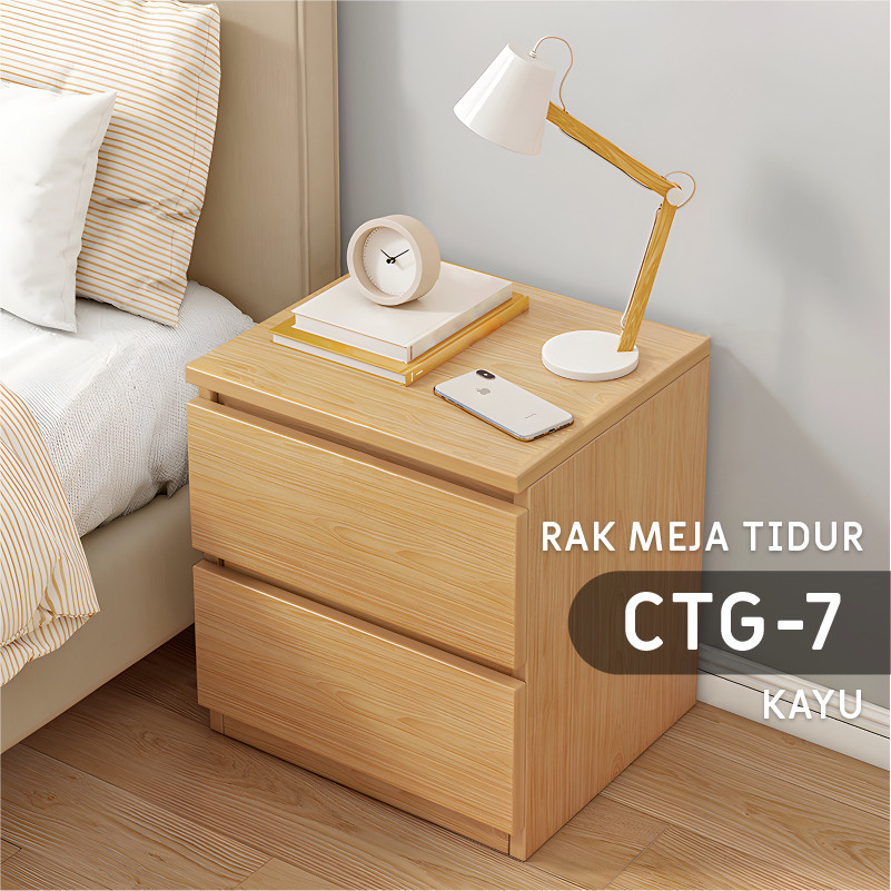 Furniture Sukabumi | FURNITURE - Meja Nakas Minimalis Dengan Lemari Multifungsi Modern