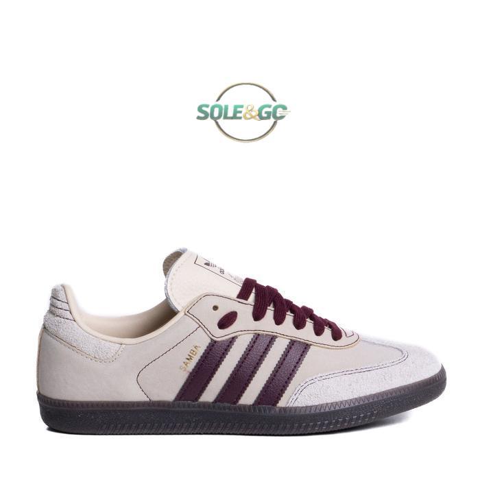 Adidas Samba OG Wonder White Maroon - 36